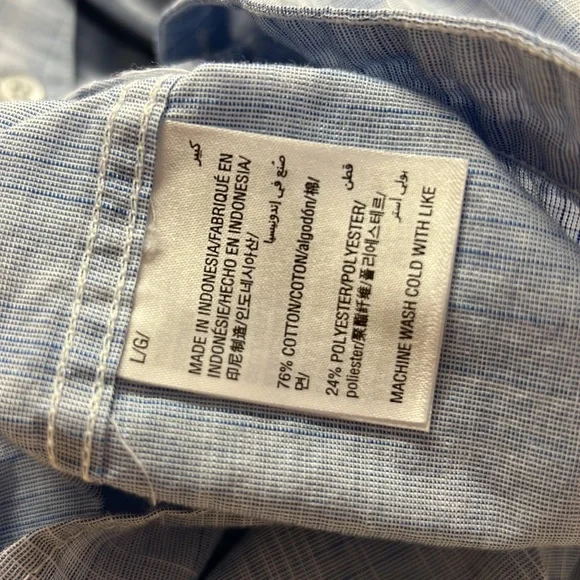 Alfani Short Sleeve Mens Button Down Shirt - Picture 6 of 6